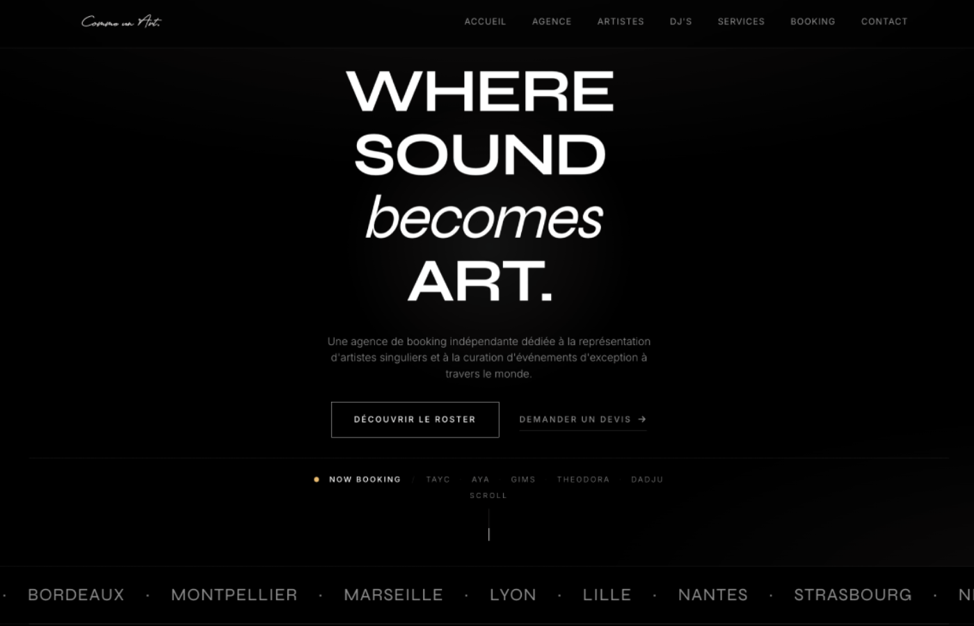 Projet Comme Un Art par Tensly